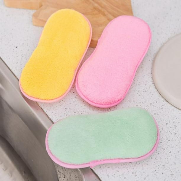 3pcs Color Micro Fiber Dish Cloth Washing Towel Kitchen Cleaning Wiping Rags 